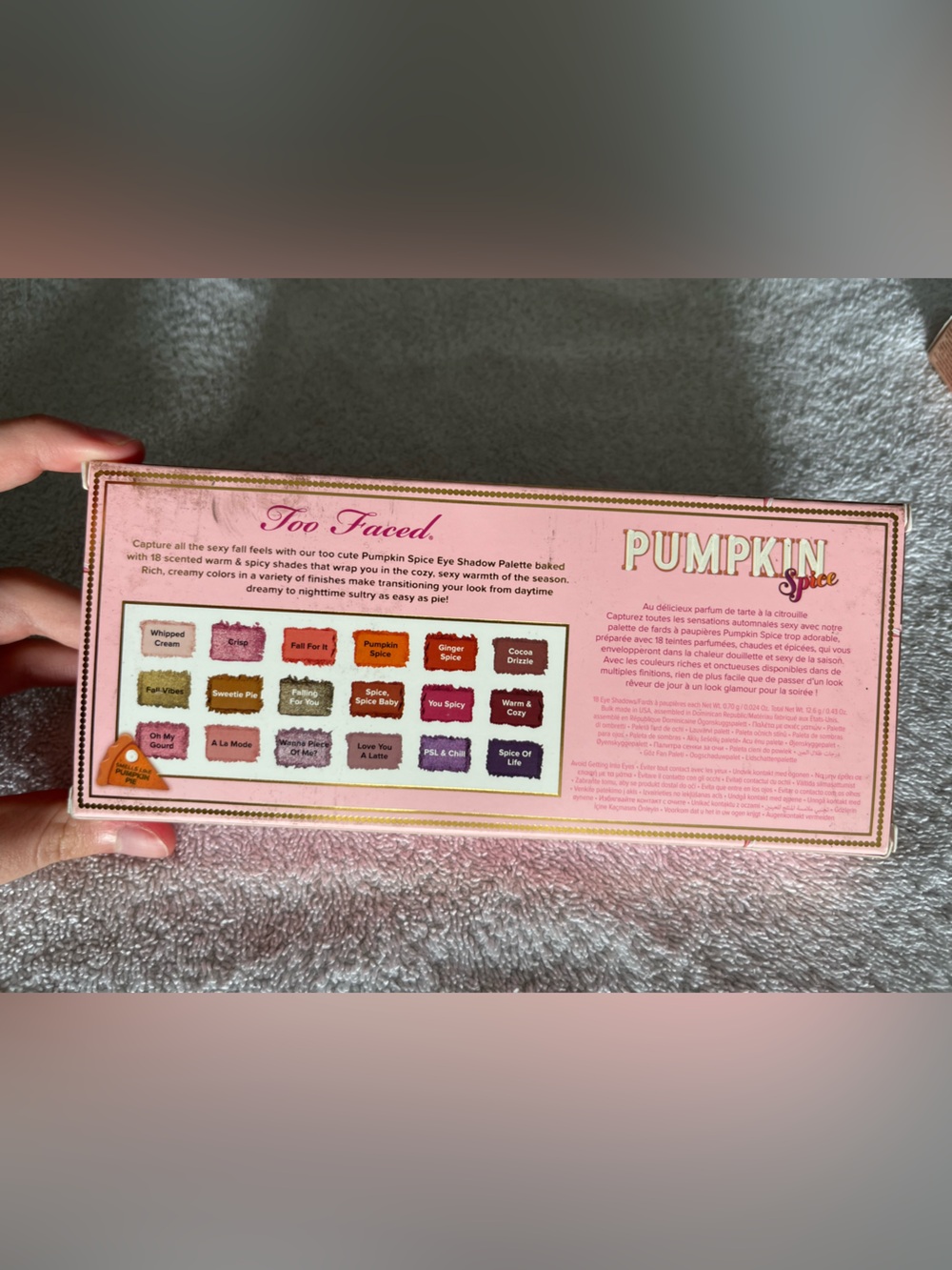 Too Faced Pink and Orange Pumpkin Spice Eyeshadow Palette - Picture 2 of 3